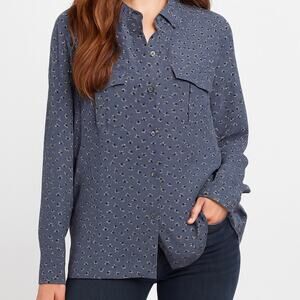RAILS Rhett Midnight Stars Women’s Large Navy Long Sleeve Blouse Top Size L